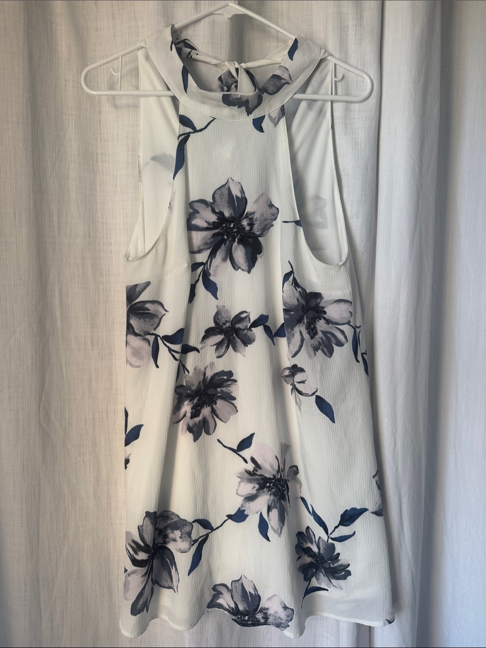 Lulus Floral White Dress with Bow